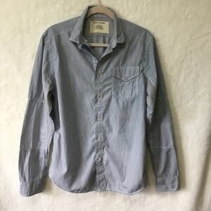 DKNY Jeans Blue Striped Button-Up Shirt